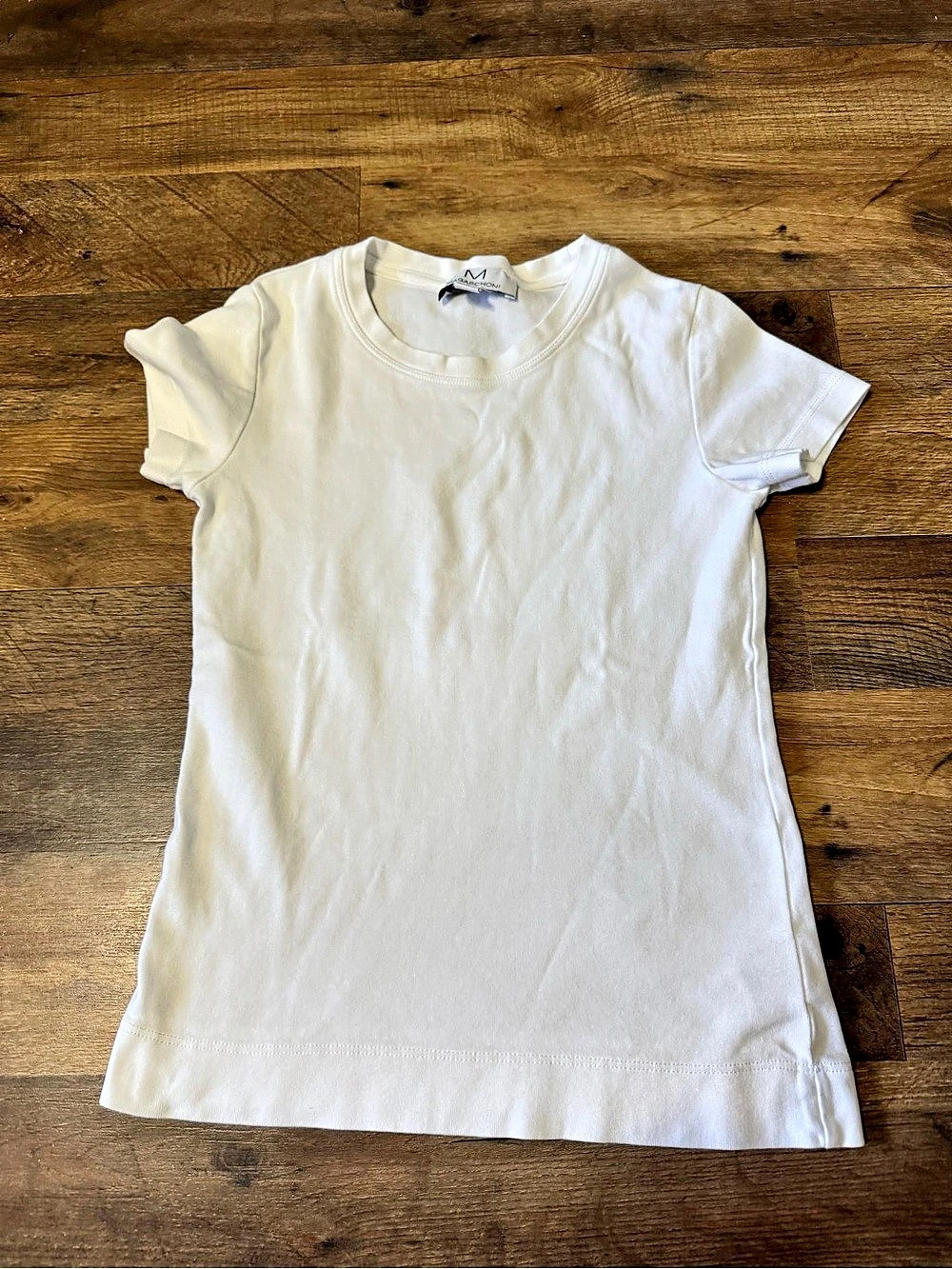 Maggie Schoni Short Sleeve Tee in White Size XS